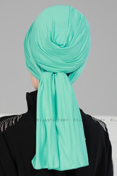 Amy - Türkis Baumwolle Turban - Ayse Turban