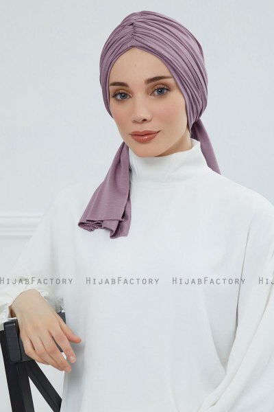 Amy - Lilac Baumwolle Turban