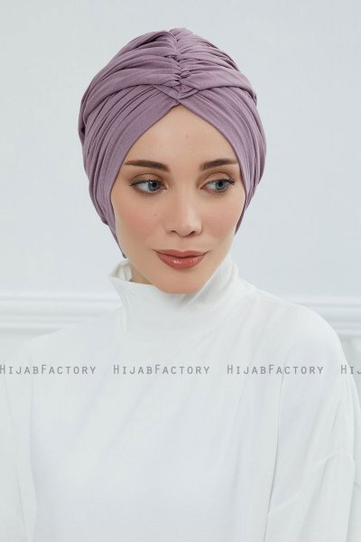 Amy - Lilac Baumwolle Turban