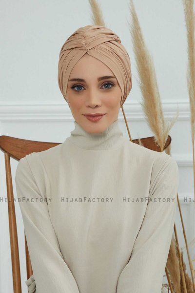 Amy - Sand Baumwolle Turban