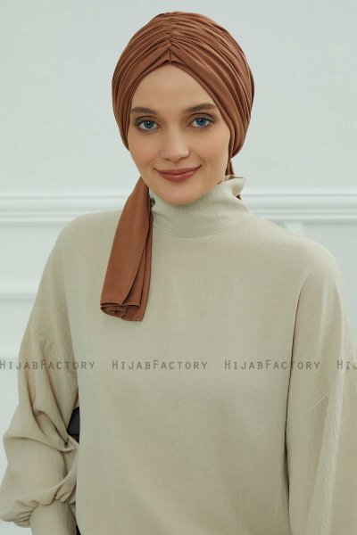Amy - Caramel Baumwolle Turban