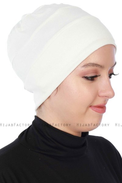 Stella - Creme Baumwolle Turban