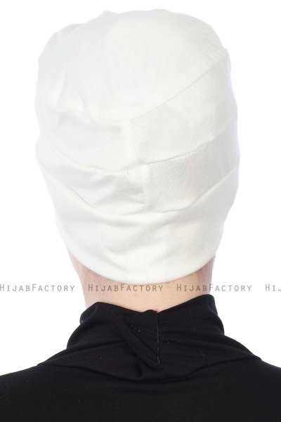 Stella - Creme Baumwolle Turban