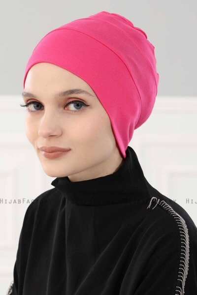 Stella - Fuchsie Baumwolle Turban