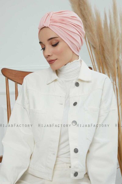 Laura - Altrosa Baumwolle Turban