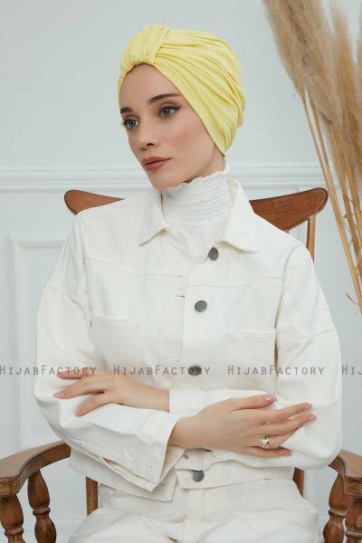 Laura - Gelb Baumwolle Turban