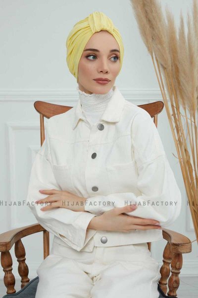 Laura - Gelb Baumwolle Turban