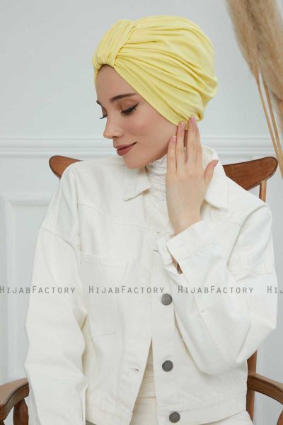 Laura - Gelb Baumwolle Turban