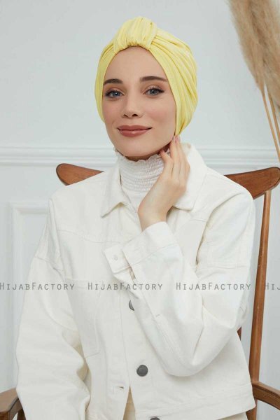 Laura - Gelb Baumwolle Turban