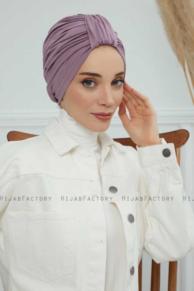 Laura - Lilac Baumwolle Turban