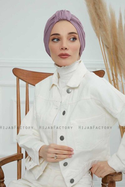 Laura - Lilac Baumwolle Turban
