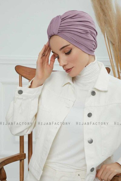 Laura - Lilac Baumwolle Turban