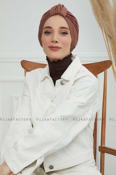 Laura - Caramel Baumwolle Turban