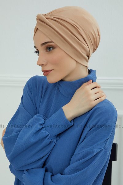 Astrid - Sand Baumwolle Turban