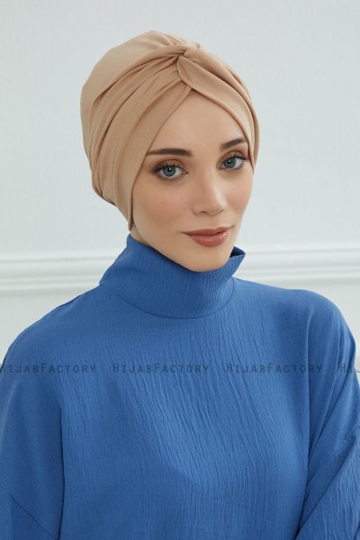 Astrid - Sand Baumwolle Turban