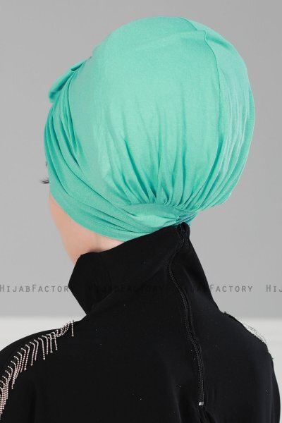 Agnes - Türkis Baumwolle Turban - Ayse Turban