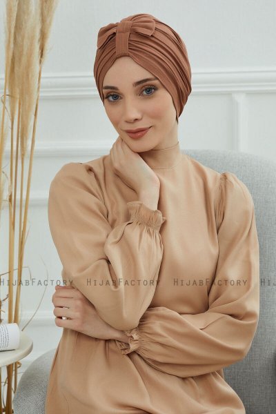 Agnes - Caramel Baumwolle Turban