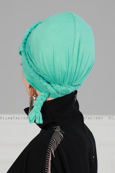 Olivia - Türkis Baumwolle Turban - Ayse Turban