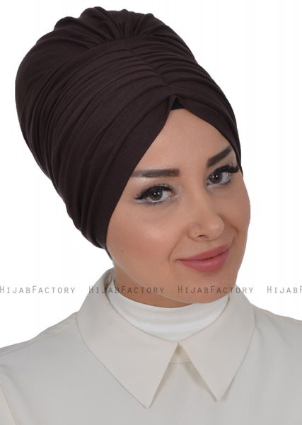 Wilma - Braun Baumwolle Turban - Ayse Turban