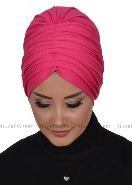 Wilma - Fuchsie Baumwolle Turban - Ayse Turban