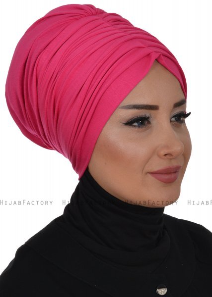 Wilma - Fuchsie Baumwolle Turban - Ayse Turban