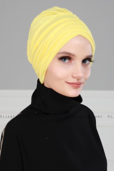Wilma - Gelb Baumwolle Turban - Ayse Turban