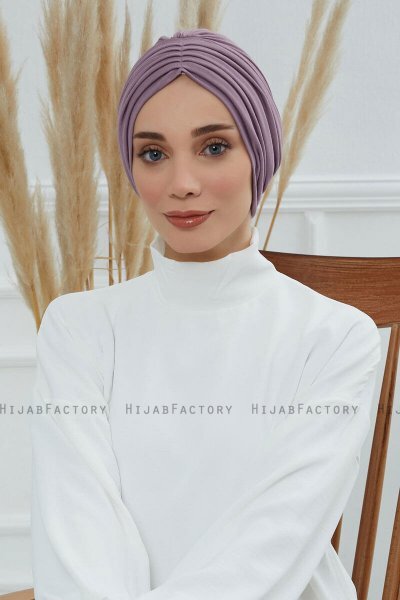 Wilma - Lilac Baumwolle Turban