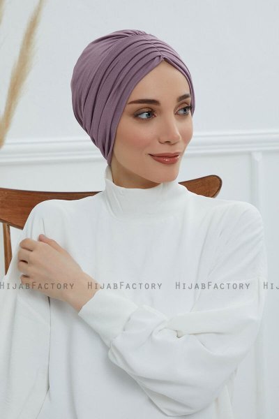 Wilma - Lilac Baumwolle Turban