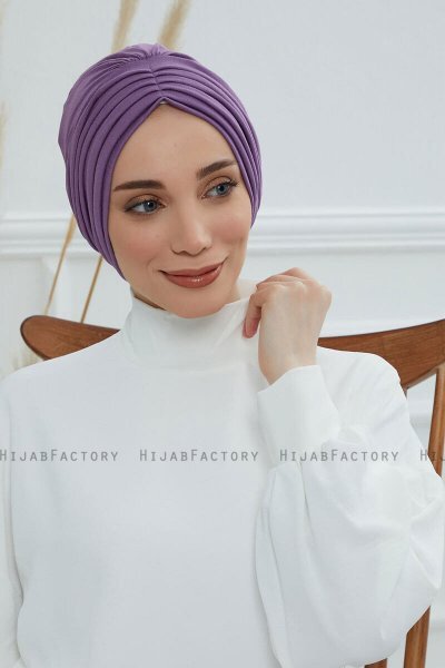 Wilma - Violet Baumwolle Turban