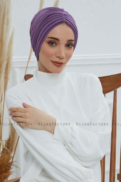 Wilma - Violet Baumwolle Turban