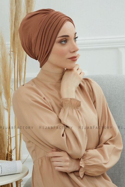 Wilma - Caramel Baumwolle Turban