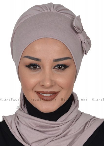 Bianca - Taupe Baumwolle Turban