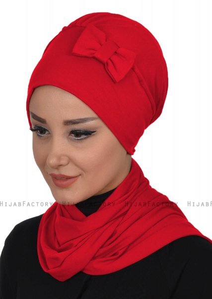Bianca - Rot Baumwolle Turban