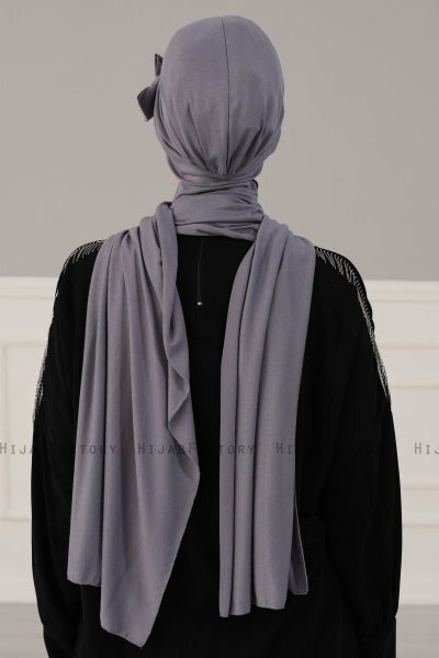 Bianca - Grau Baumwolle Turban