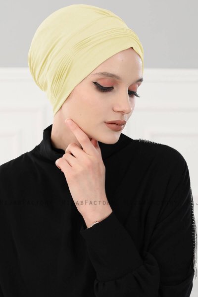 Linda - Gelb Baumwolle Turban - Ayse Turban