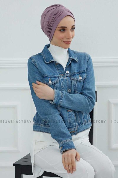 Linda - Lilac Baumwolle Turban