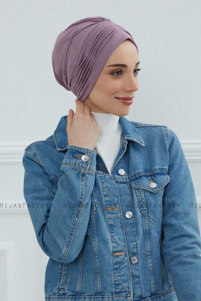 Linda - Lilac Baumwolle Turban