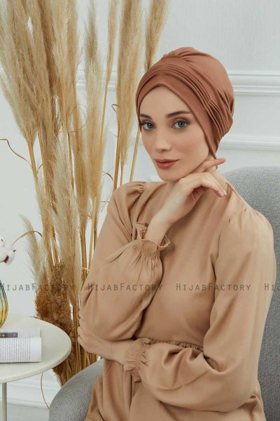 Linda - Caramel Baumwolle Turban