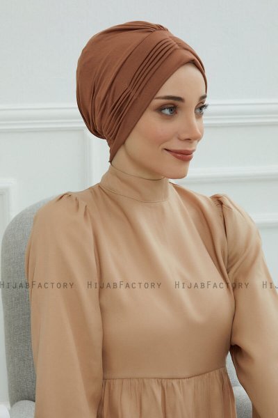 Linda - Caramel Baumwolle Turban
