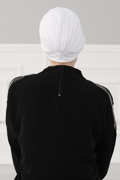 Molly - Creme Spitze Baumwolle Turban