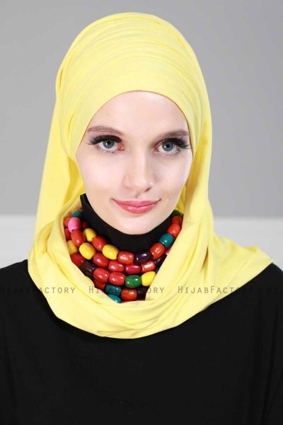Rebecca - Gelb Baumwolle Turban - Ayse Turban