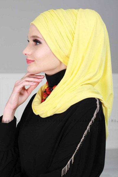 Rebecca - Gelb Baumwolle Turban - Ayse Turban
