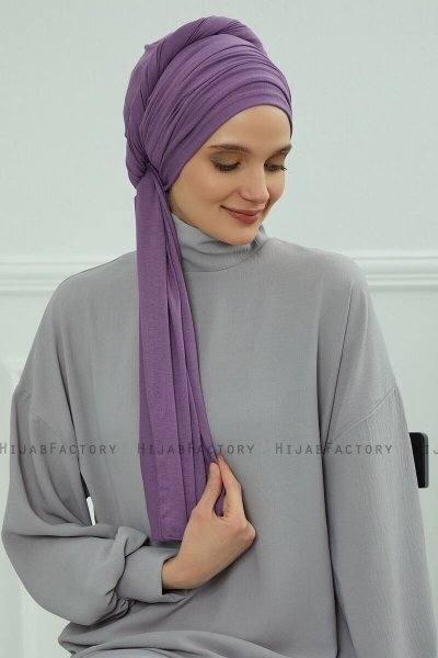 Rebecca - Violet Baumwolle Turban