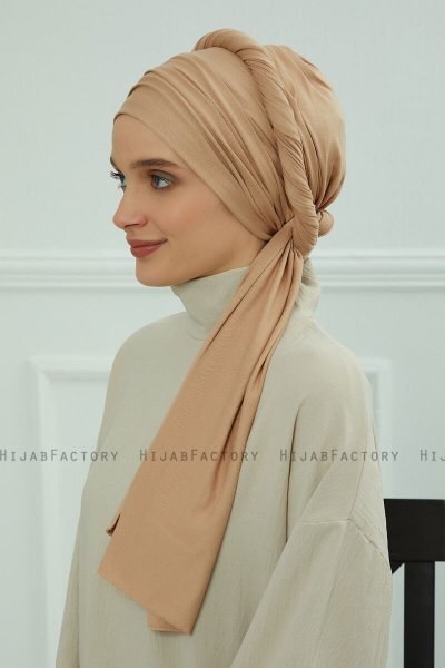 Rebecca - Sand Baumwolle Turban
