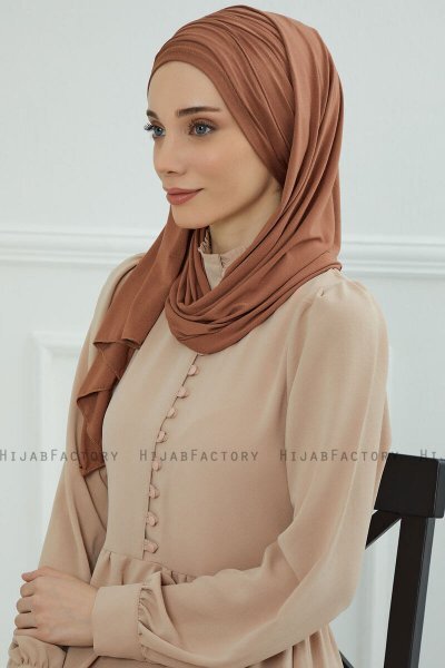 Rebecca - Caramel Baumwolle Turban