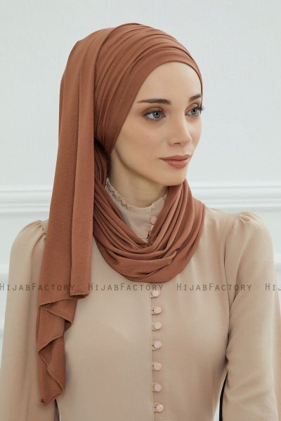 Rebecca - Caramel Baumwolle Turban