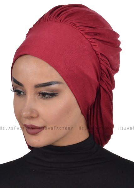 Isabella - Bordeaux Baumwolle Turban - Ayse Turban