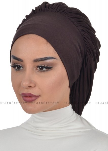 Isabella - Braun Baumwolle Turban - Ayse Turban