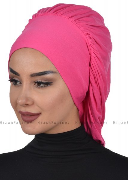 Isabella - Fuchsie Baumwolle Turban - Ayse Turban