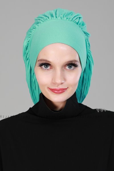 Isabella - Türkis Baumwolle Turban - Ayse Turban